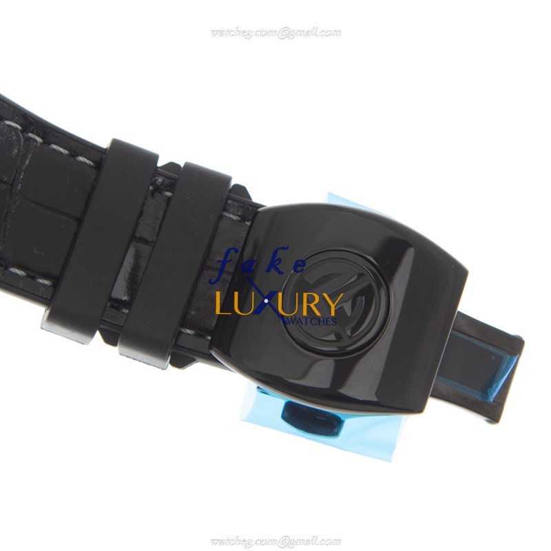 Franck Muller V 45 SC DT GLACIER AC.BC Vanguard Replica Watch, Automatic, Carbon Fiber Case, Black - Image 4