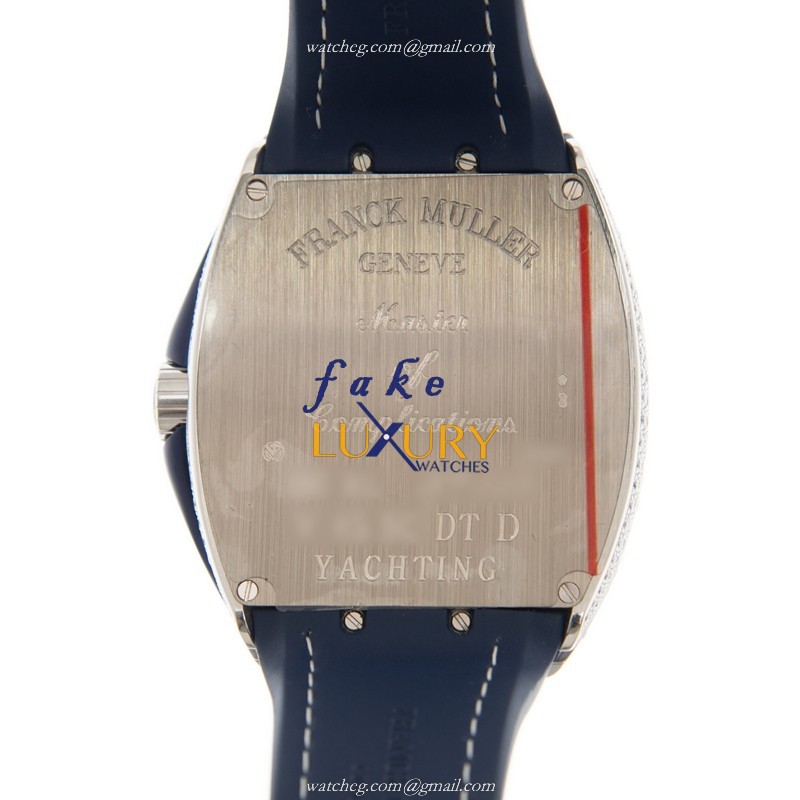 Franck Muller V45SCDTDYAC.BL Vanguard Auto Stainless Steel Diamond Dial Replica Watch - Image 3