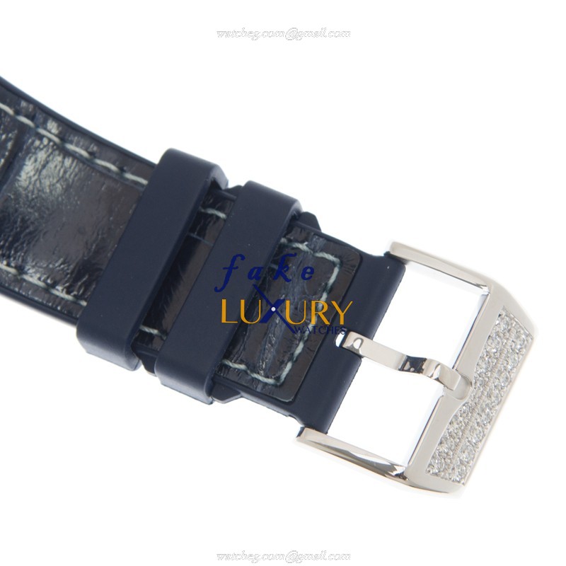 Franck Muller V45SCDTDYAC.BL Vanguard Auto Stainless Steel Diamond Dial Replica Watch - Image 4