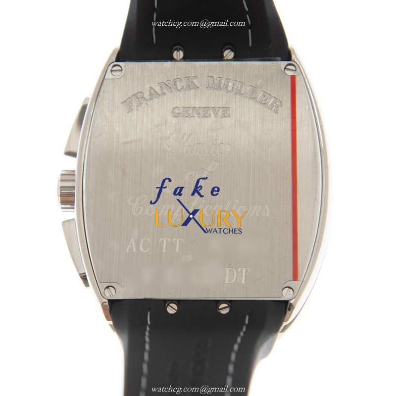 Franck Muller V 41 CC DTAC.TT Vanguard Replica Watch, Gray Dial, Steel Case, Automatic - Image 3