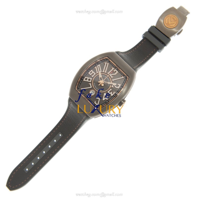 Franck Muller V 41 SC DT TT BR5N VANGUARD - Replica Watch - Automatic - Steel Case - Gray Dial - Image 2
