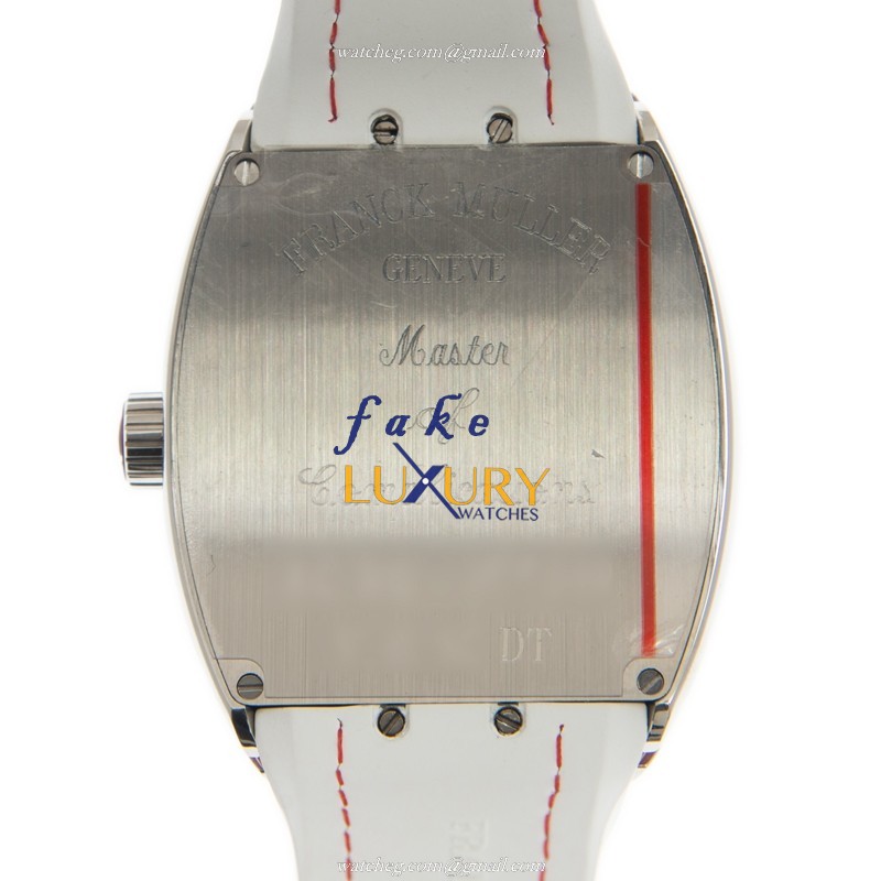 Franck Muller V 41 SC DT AC.RG Vanguard Replica Watch, Automatic, 41mm Steel Case, White Dial - Image 3