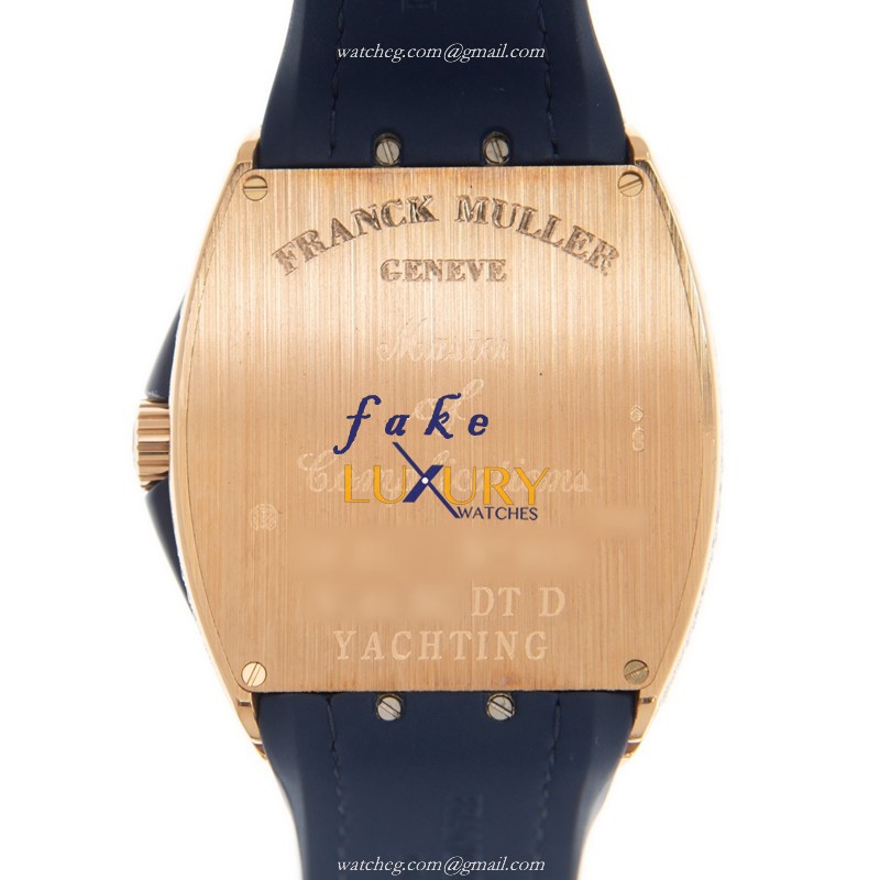 Franck Muller V 41 SC DT D YACHTING 5N.BL VANGUARD Automatic 41mm 18kt Rose Gold Diamond Bezel - Image 3