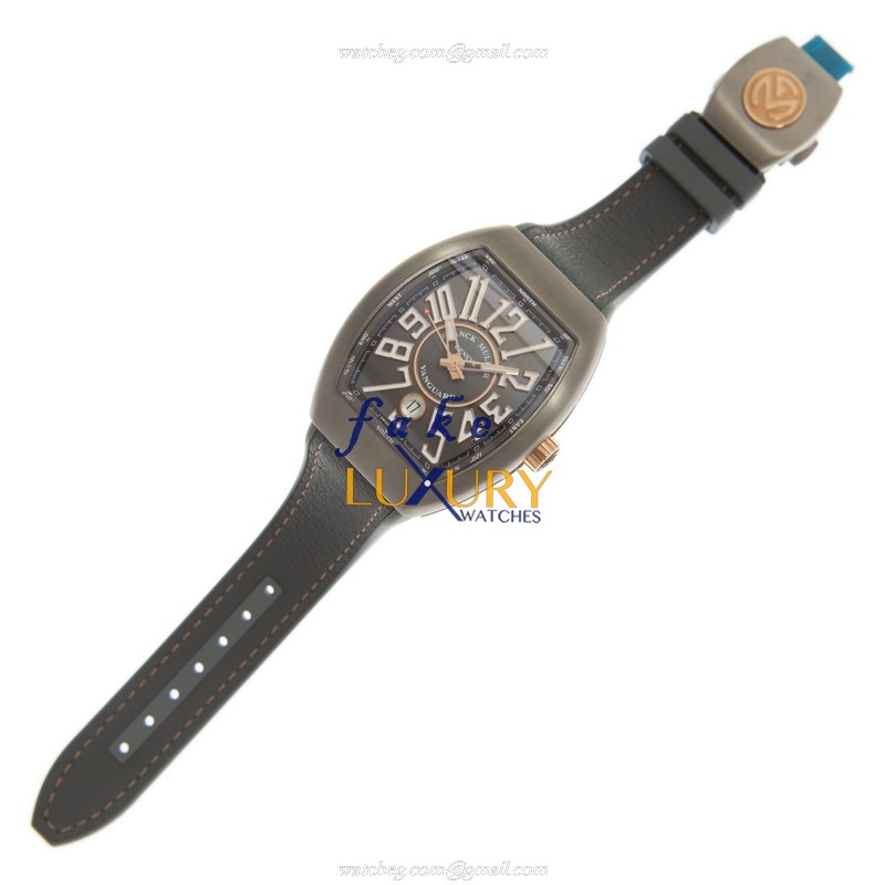 Franck Muller V 41 SC DT TT BR STG Vanguard Replica Watch Automatic Gray Dial Steel Case - Image 2
