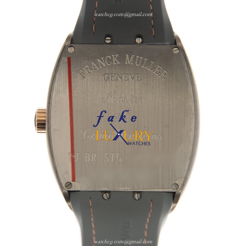 Franck Muller V 41 SC DT TT BR STG Vanguard Replica Watch Automatic Gray Dial Steel Case - Image 3