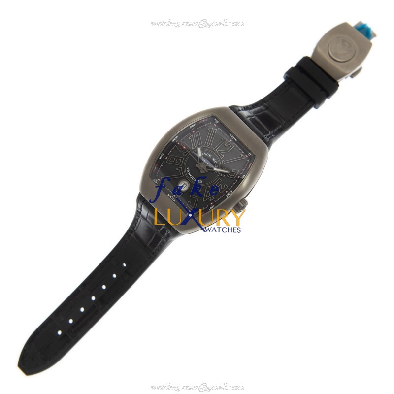 Franck Muller V 41 SC DT TT BRNR Vanguard Automatic Black Dial Stainless Steel Replica Watch - Image 2
