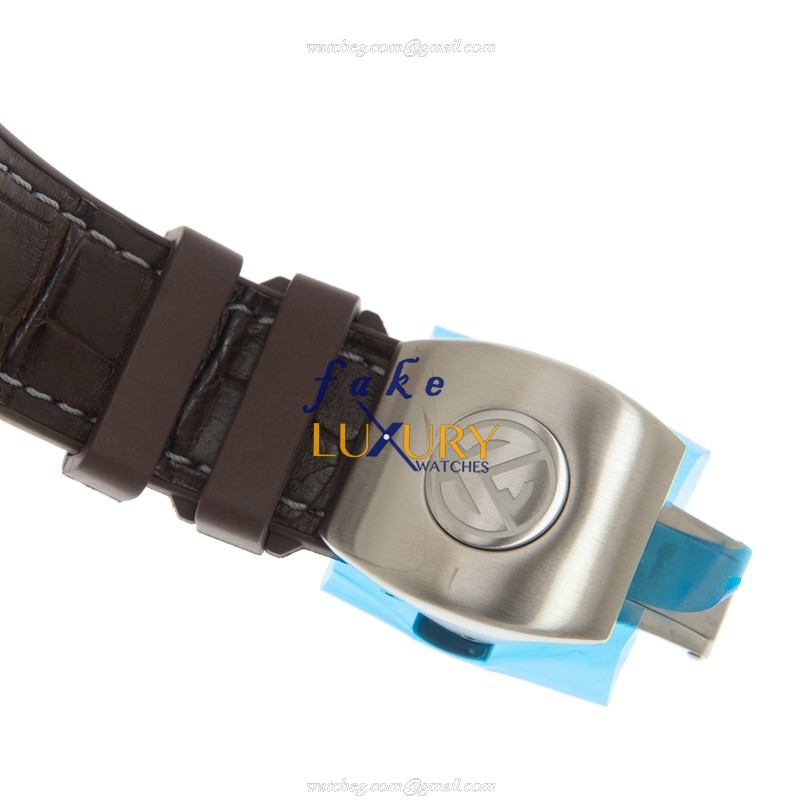 Franck Muller Vanguard V 45 SC DTAC.BR.BN Replica Watch, Automatic, Brown Dial, Steel Case, Leather - Image 4