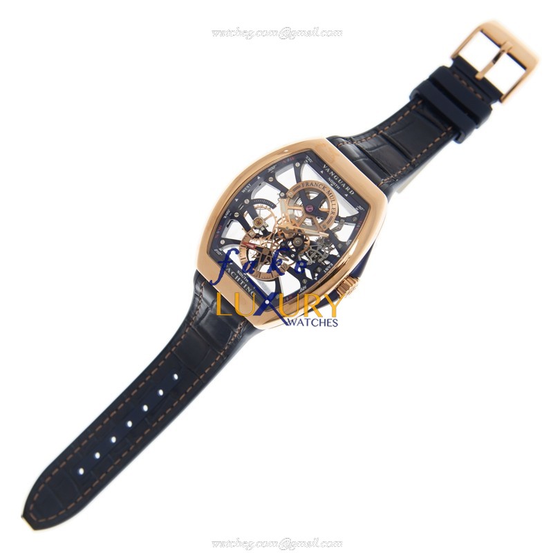 Franck Muller V 41 S6 SQT YACHTING ANC 5N.BL Manual Wind 18kt Rose Gold Replica Watch, Model V 41 - Image 2