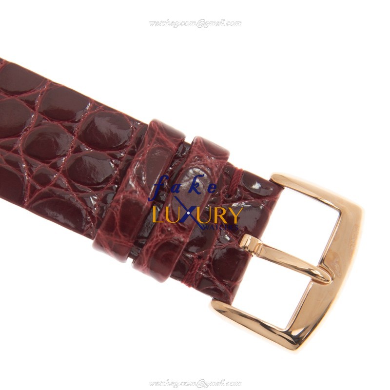 Franck Muller 5002 M QZ C 6H 5N-RED STRAP Replica Watch, Quartz, White Dial, 18kt Rose Gold Case - Image 4