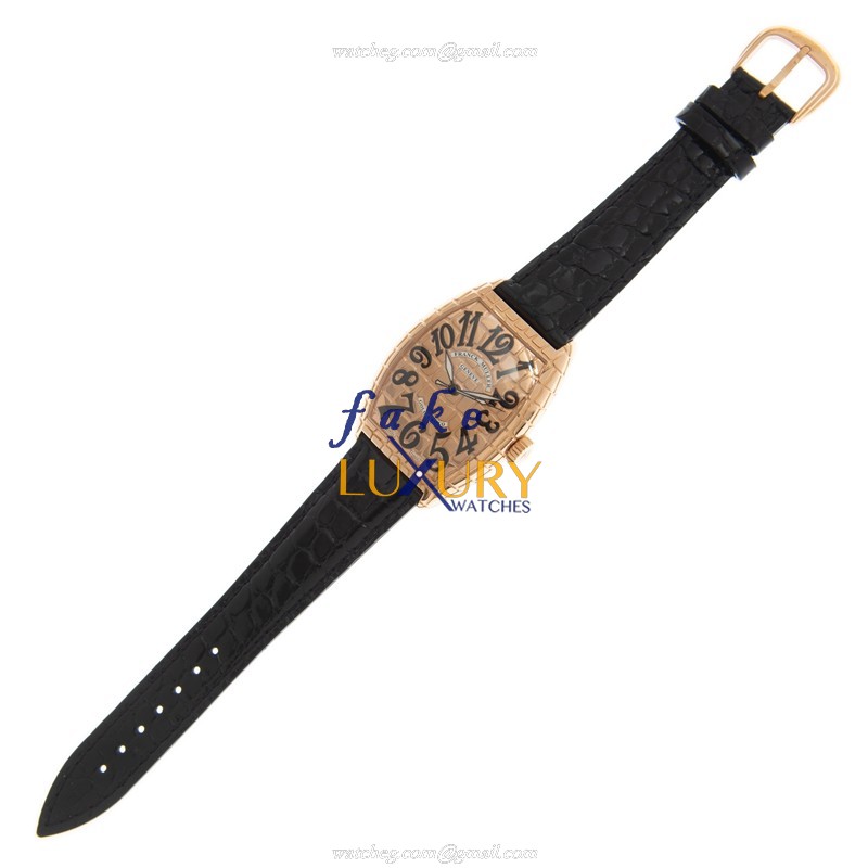 Franck Muller 7880 B SC GOLD CRO 5N Cintree Curvex Replica Watch, Automatic, 18kt Rose Gold Case - Image 2