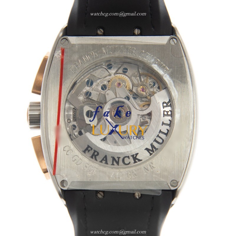 Franck Muller V 45 CC DT GD SQT AC.BR.NR Automatic Black Dial Titanium Replica Watch - Image 3