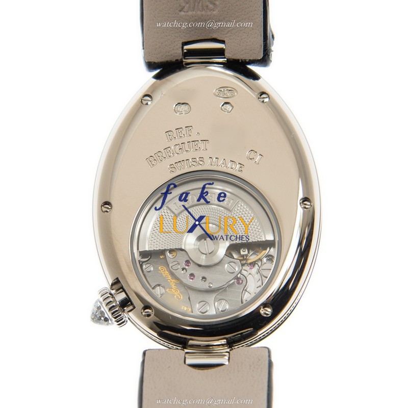 Breguet 8928BB/8D/944/DD0D/3L Reine de Naples Replica Watch, Silver Dial, 18kt White Gold & Diamond - Image 3