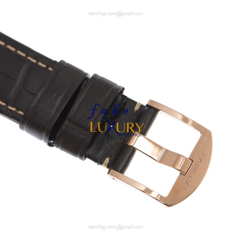 Panerai PAM01042 LUMINOR DUE Automatic 18kt Rose Gold Replica Watch - Swiss Movement, White Dial - Image 4