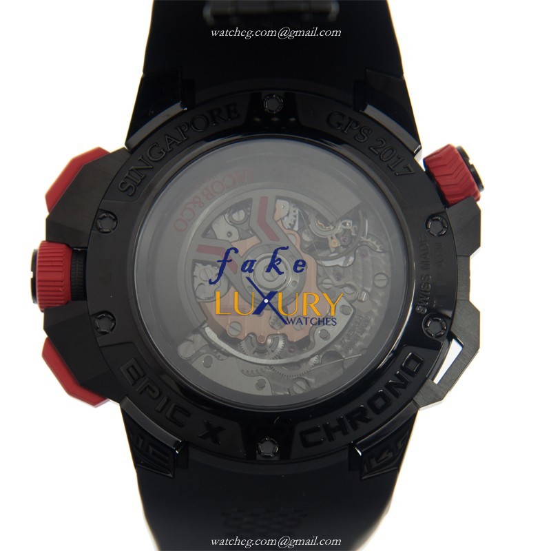 Jacob & Co 313.21.SB.BU.B HA4D EPIC X CHRONO Automatic, Black Dial, Stainless Steel Case Replica - Image 3
