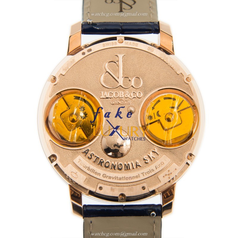 Jacob & Co AT110.40.AA.SD.A - ASTRONOMIA Manual Wind 18kt Rose Gold - Replica Watch - Ceramic Bezel - Image 4