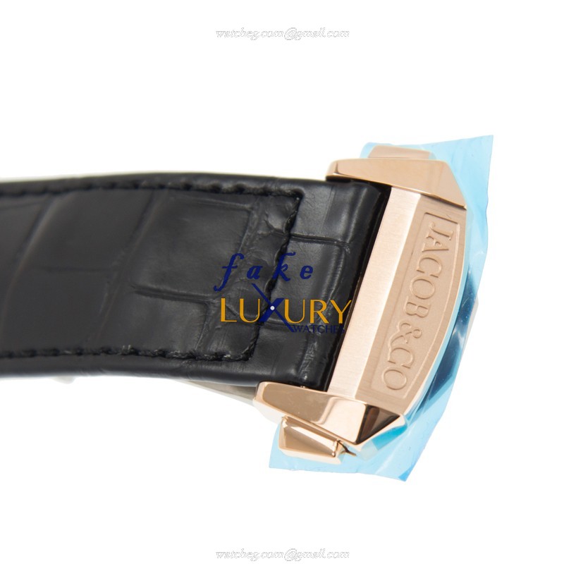 Jacob & Co ES101.40.NS.LR.A - Replica Watch - Automatic - 18kt Rose Gold Case - Black Dial - Image 4