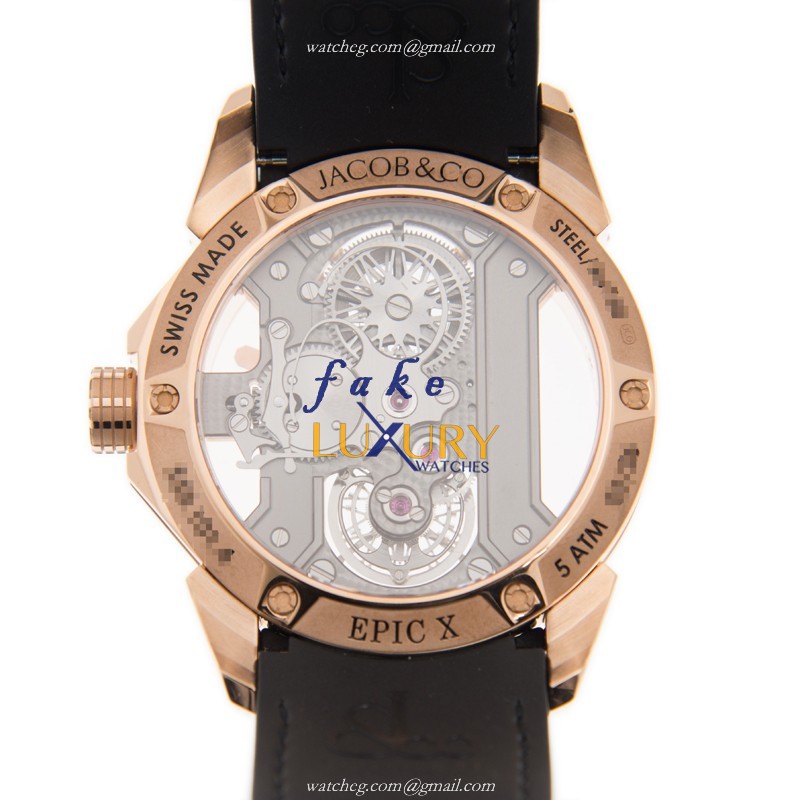 Jacob & Co 101.40.PS.OP.A CC4A EPIC X Automatic 18kt Rose Gold Replica Watch - Model - Image 3