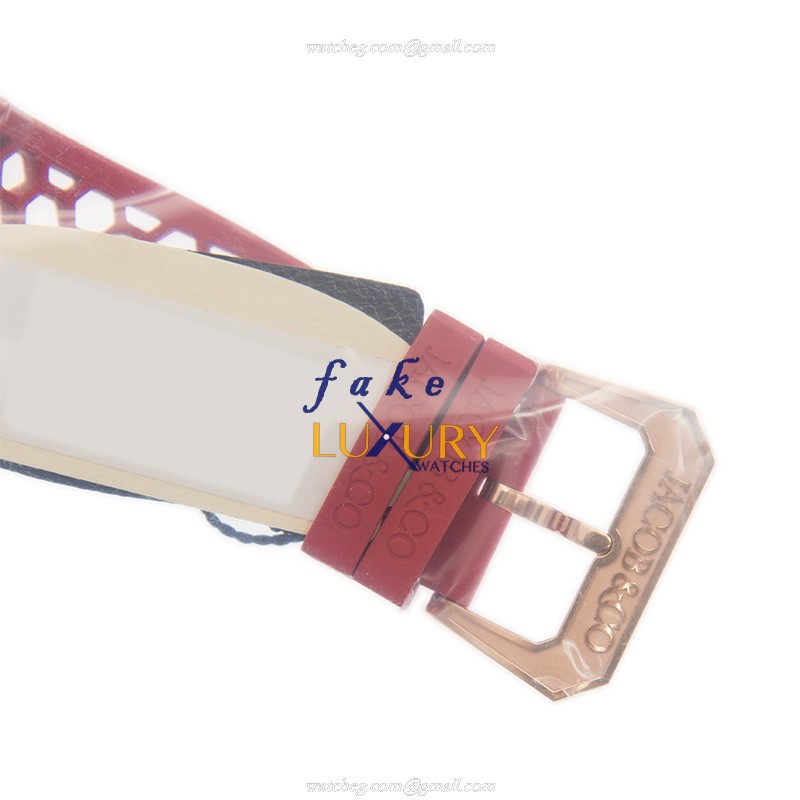 Jacob & Co EX100.43.LD.OP.ALD4A Manual Wind 18kt Rose Gold Ceramic Bezel Replica Watch - Silver - Image 4