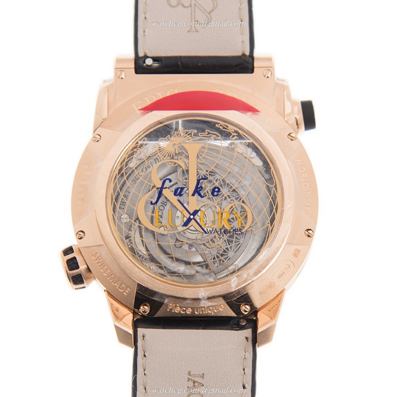 Jacob & Co ES802.40.BD.UB.A EPIC SF24 Auto 18kt Rose Gold Diamond Bezel Replica Watch - Image 3