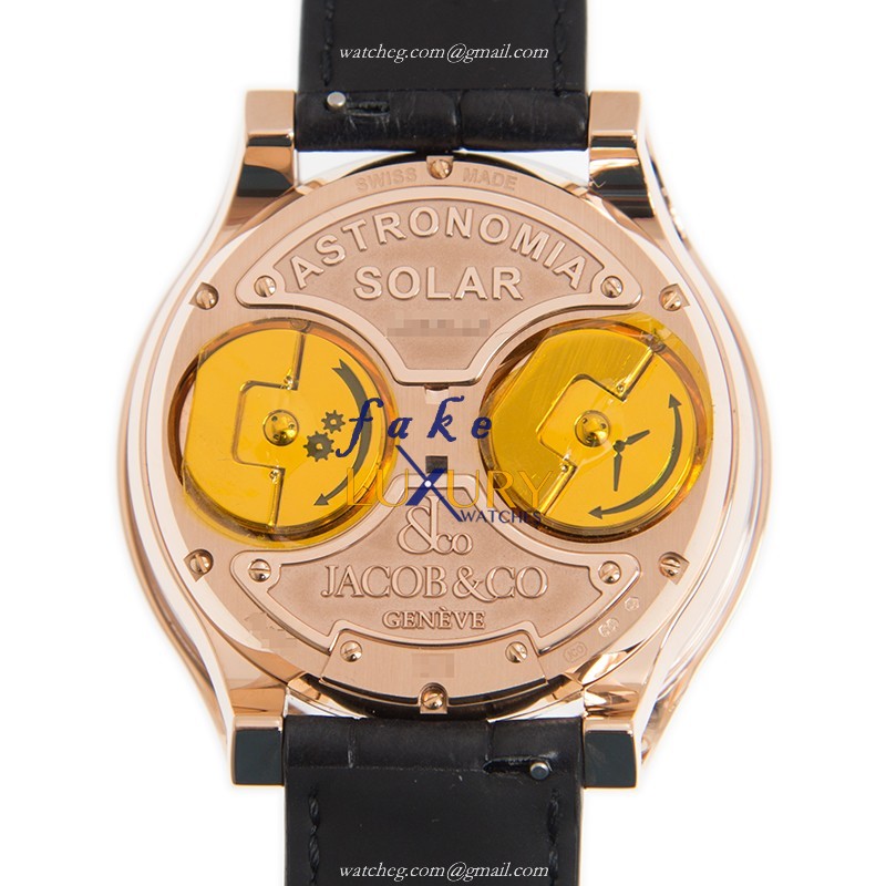 - AS300.40.TO.AN.ADA4A JACOB & CO ASTRONOMIA SOLAR Automatic Rose Gold Replica Watch - Skeleton - Image 3