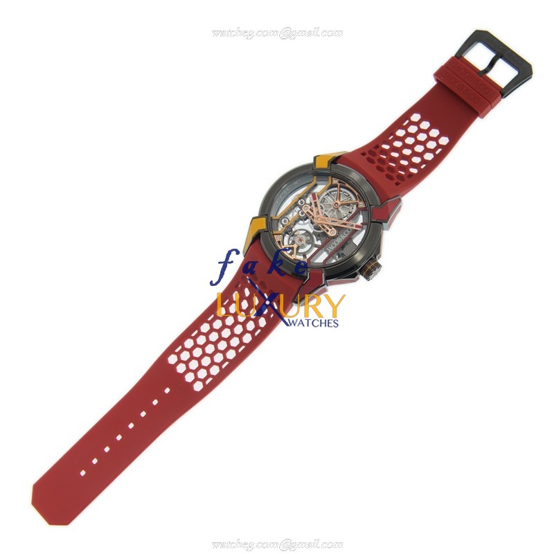 Jacob & Co EX100.21.CR.CB.ALD4A EPIC X Manual Wind Titanium Replica Watch, 44mm Case, Transparent - Image 2