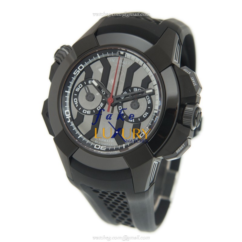 Jacob & Co EC311.21.SD.BB.AHA4D Epic X Chrono Replica Watch, Automatic Titanium, Black Dial - Image 3