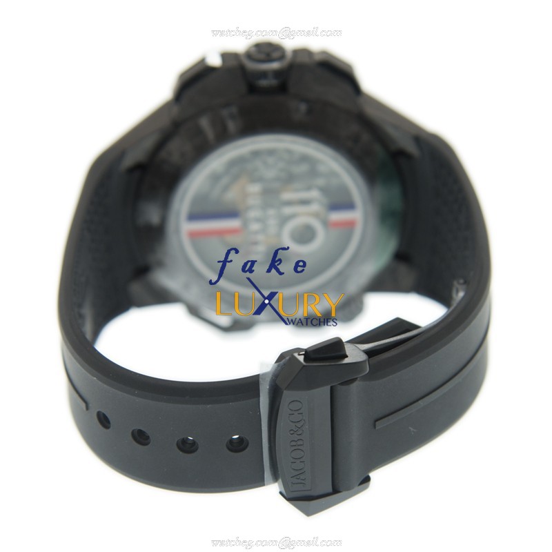 Jacob & Co EC333.29.AA.AA.AHA4D Automatic Titanium Replica Watch - Black Dial & Rubber Strap - Image 5