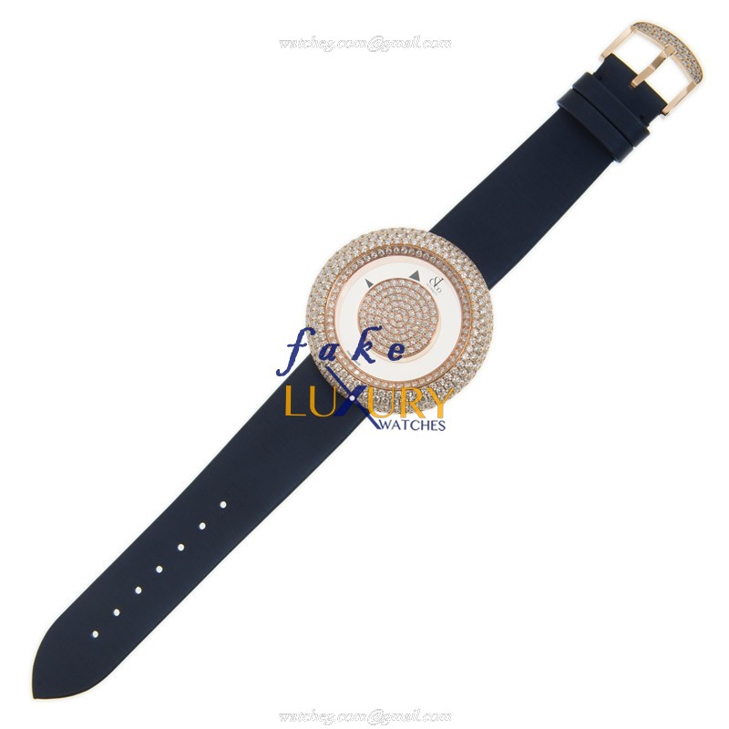 Jacob & Co BM556.40.RD.RD.ABSAA Replica Watch, Quartz, 18kt Rose Gold & Diamonds, Transparent Skull - Image 2