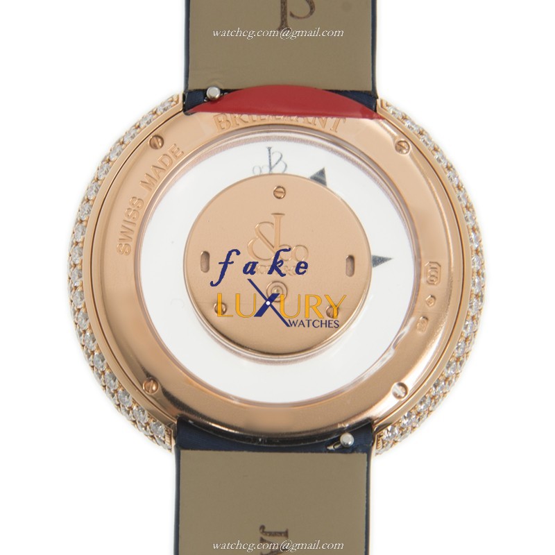 Jacob & Co BM556.40.RD.RD.ABSAA Replica Watch, Quartz, 18kt Rose Gold & Diamonds, Transparent Skull - Image 3