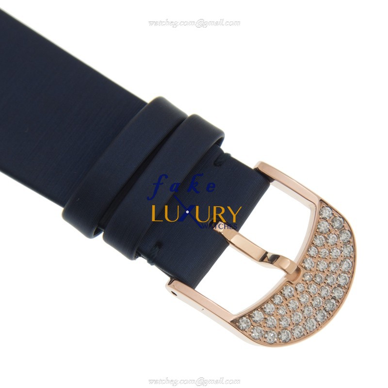 Jacob & Co Brilliant BQ030.40.RH.RR.ASK4A Quartz 18kt Rose Gold Diamond Blue Silk Replica Watch - Image 4