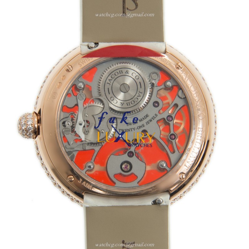 Jacob & Co BS431.40.RD.QR.ASB4A Replica Watch, Automatic Movement, Red Dial, Rose Gold & Diamonds - Image 3
