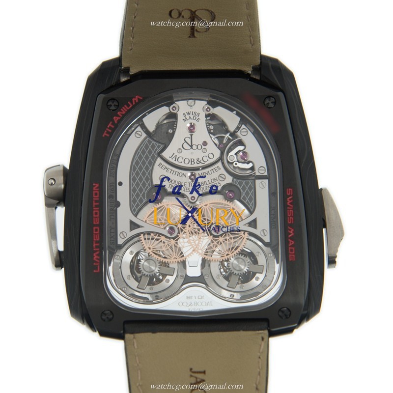 JACOBBRO-003 - Jacob & Co TT100.21.NS.NK.CWA4D Replica Watch Manual Wind Titanium Transparent Skull - Image 3