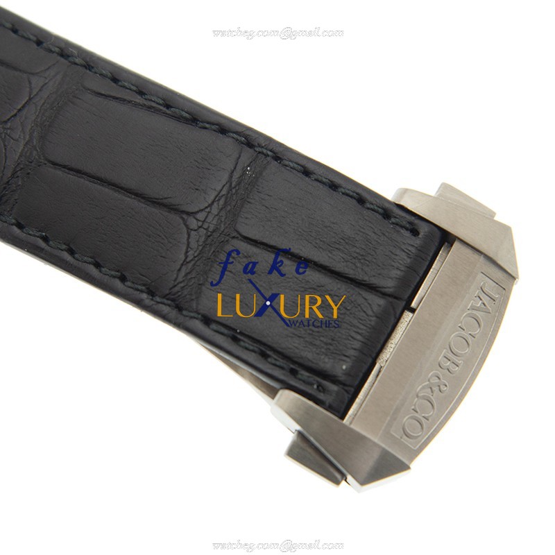Jacob & Co PI422.20.AB.AB.ACA4D PIONEER Manual Wind Titanium Replica Watch, Brown Dial, Black - Image 4