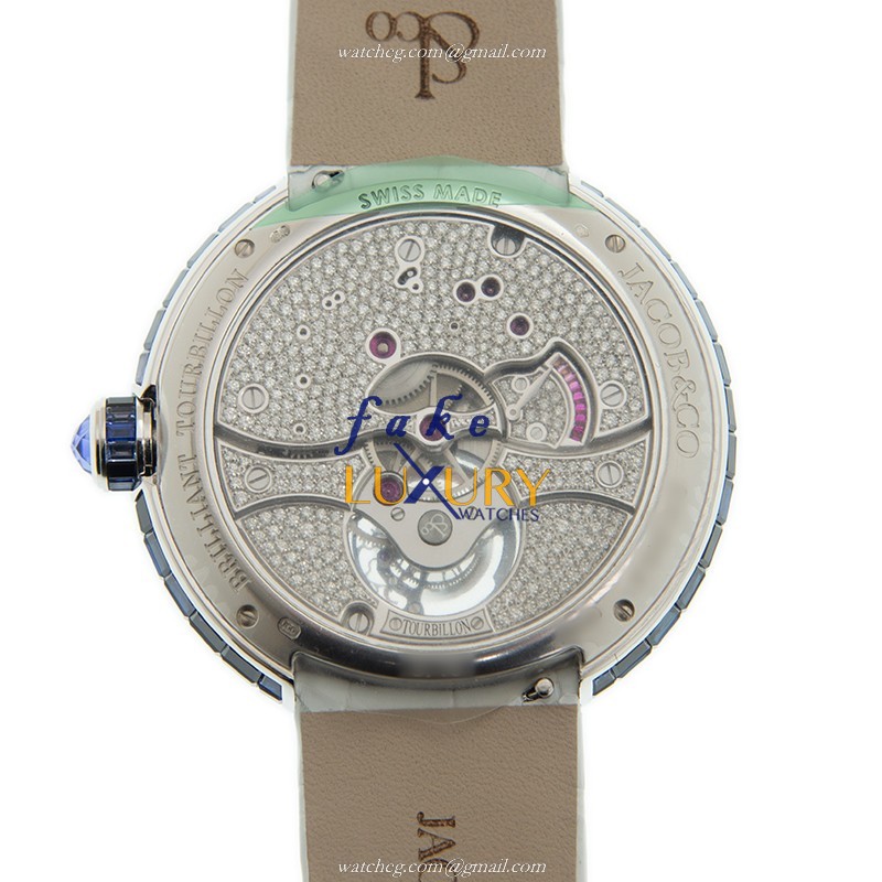 Jacob & Co BT543.30.CB.CB.BBSAA BRILLIANT Auto 18kt White Gold Diamond Replica Watch - Image 3