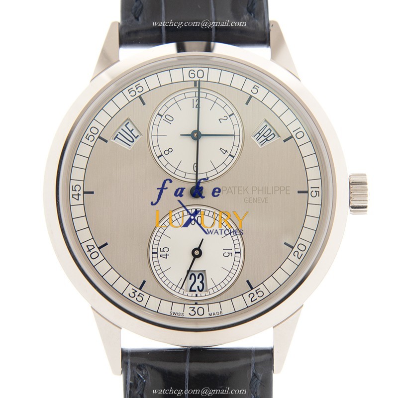 Patek Philippe 5235G-001 Replica Watch, Automatic Movement, Silver Dial, 18kt White Gold Case - Image 3
