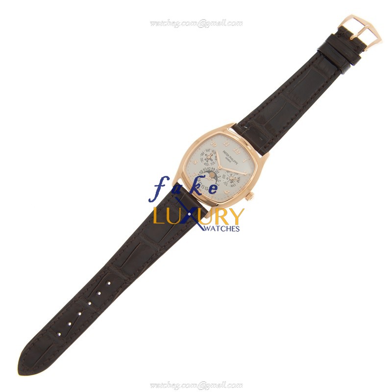 Patek Philippe 5940R-001 - Replica Watch - Automatic - 18kt Rose Gold Case - Brown Leather Strap - Image 2