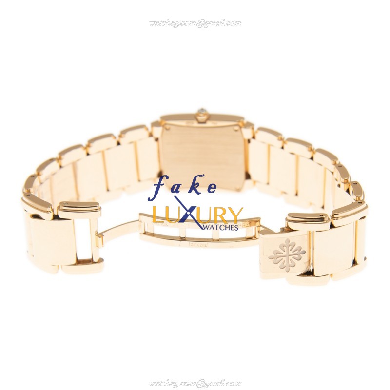 Patek Philippe 4910/11R-010 Replica Watch - Quartz - 18kt Rose Gold - Brown Dial - 25mm - Image 5