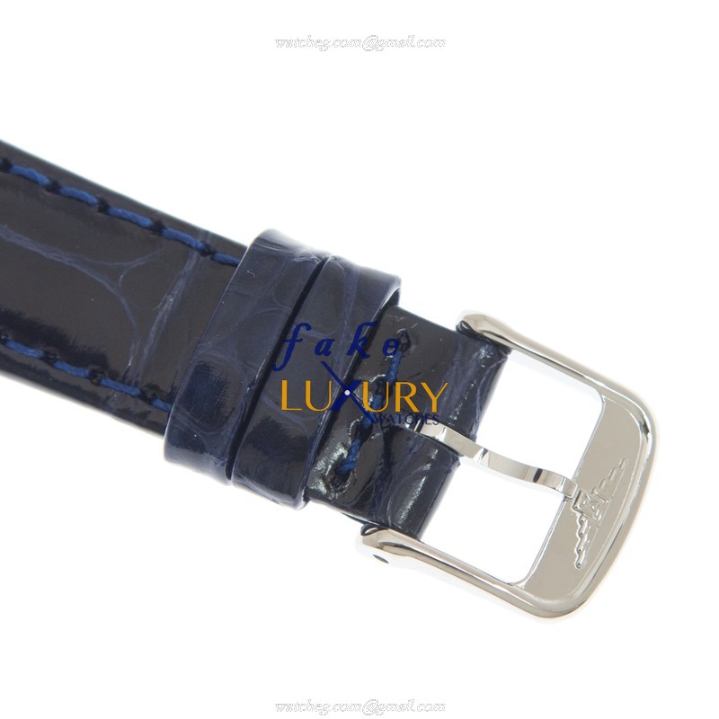 Longines Dolce Vita L5.255.4.93.2 - Replica Watch - Quartz - Blue Dial - Steel Case - Alligator - Image 4