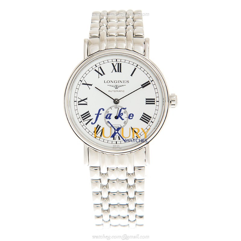 Longines L4.904.4.11.6 PRESENCE Replica Watch, Automatic Movement, White Dial, Steel Bracelet - Image 2