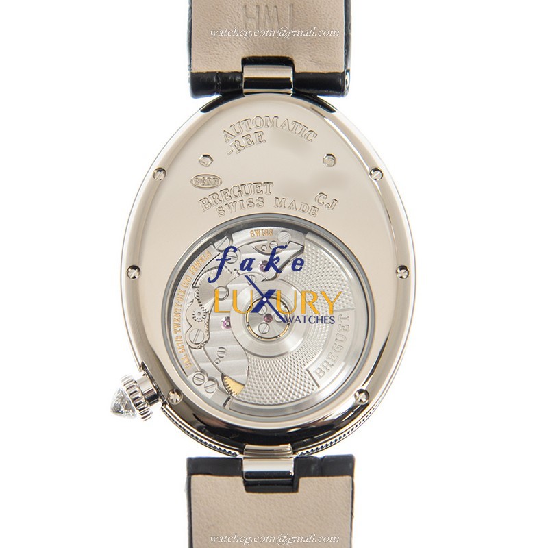 Breguet 8918BB/58/964/D00D3L Replica Watch, White Mother of Pearl Dial, 18kt Gold & Diamond Case - Image 3