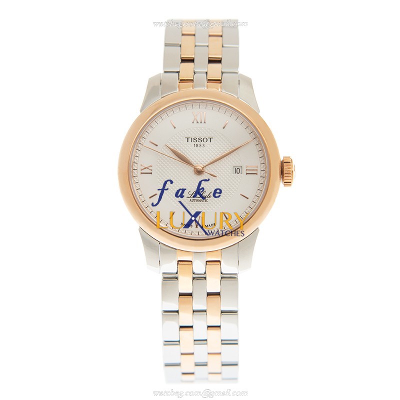 Tissot T-CLASSIC T006.207.22.038.00 Automatic 18kt Rose Gold Silver Dial Replica Watch - Image 2