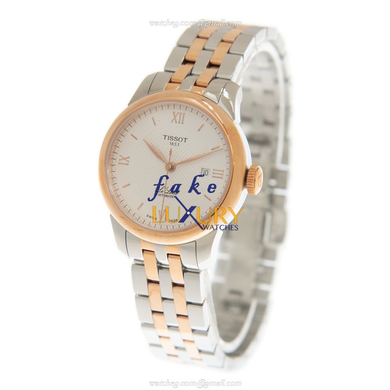 Tissot T-CLASSIC T006.207.22.038.00 Automatic 18kt Rose Gold Silver Dial Replica Watch - Image 3