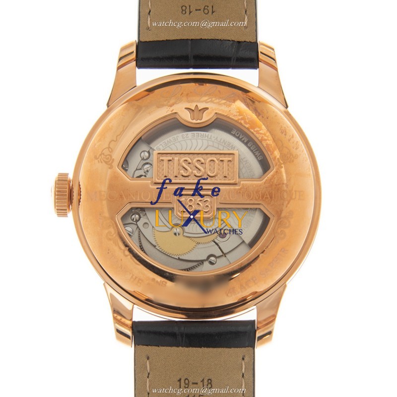 Tissot T006.407.36.053.00 | Automatic | 18kt Rose Gold | Leather Strap | Replica Watch - Image 3