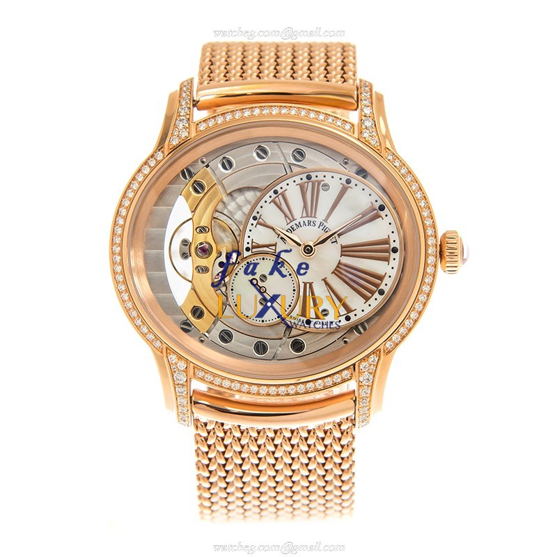 Audemars Piguet MILLENARY 77247OR.ZZ.1272OR.01 Replica Watch With Manual Wind, White Mother of - Image 2