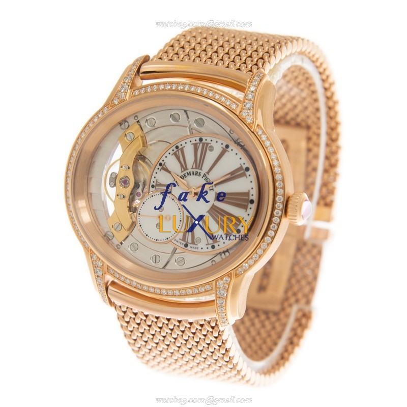 Audemars Piguet MILLENARY 77247OR.ZZ.1272OR.01 Replica Watch With Manual Wind, White Mother of - Image 3