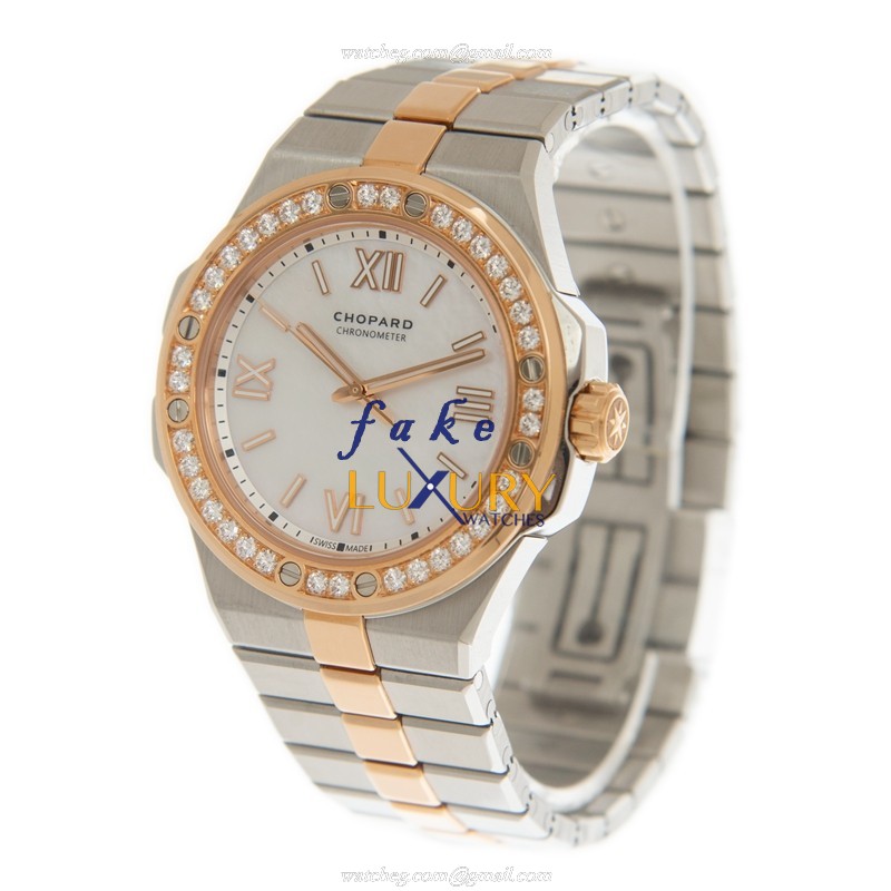Chopard 298601-6002 ALPINE EAGLE SMALL Automatic 18kt Rose Gold & Diamonds Replica Watch | 1KG Net - Image 3