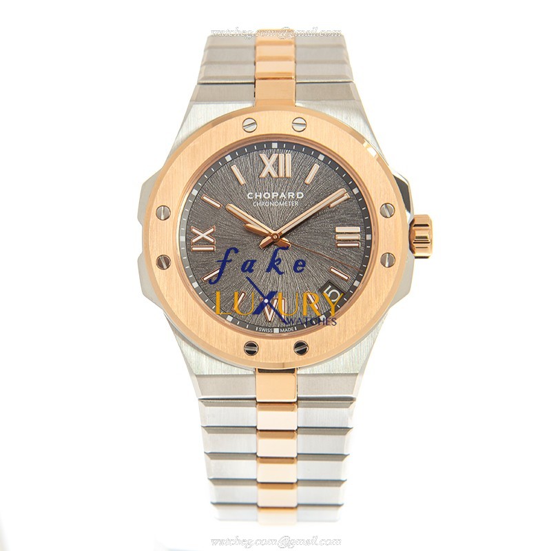 Chopard Alpine Eagle Automatic 18kt Rose Gold Replica Watch - Model 298600-6001 - Image 2