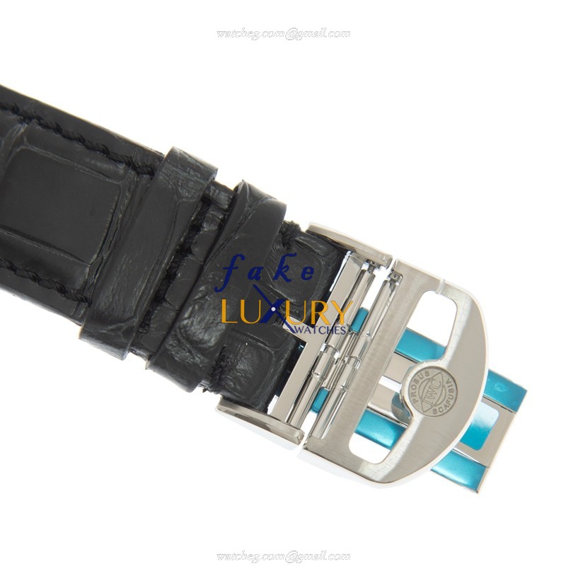 IWC IW371615 Portuguese Automatic Steel Green Dial Alligator Strap Replica Watch - Image 4