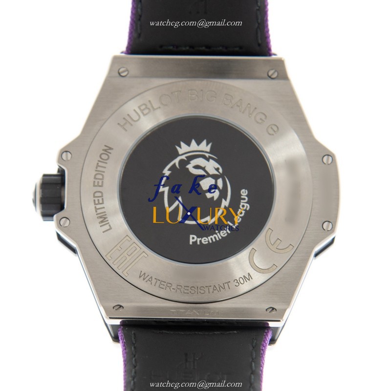 Hublot 440.NX.1100.NR.PLW21 INTELLIGENT Titanium | Purple Dial | Canvas Strap Replica Watch - Image 3