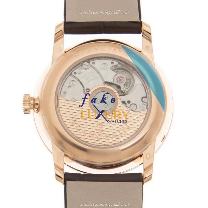 Blancpain 6126-2987-55A VILLERET Automatic 18kt Rose Gold & Diamonds Beige Dial | 6126-2987-55A - Image 3